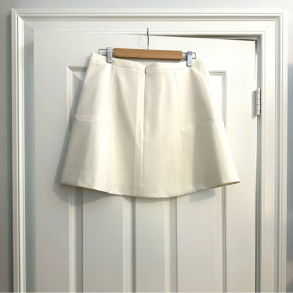 NWT J.Crew White Fit & Flare Skirt - Picture 2 of 4